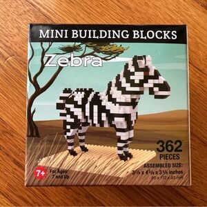 NEW Mini Building Blocks Zebra